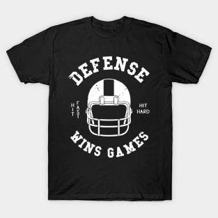 Football Fan Defense Wins Games Football Fan T-Shirt